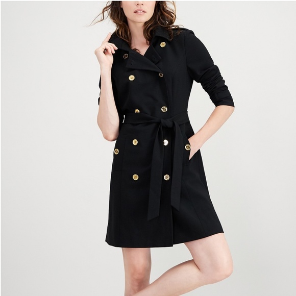 Military Trench Coat Dress 